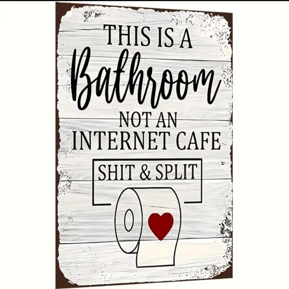 Bathroom funny sign